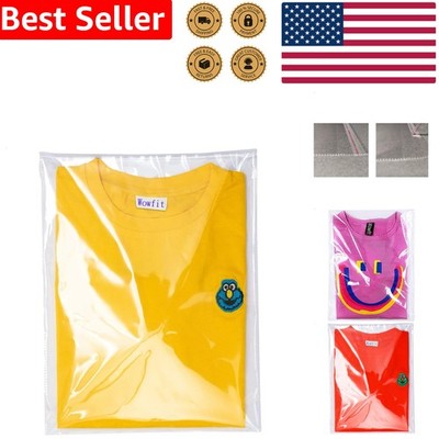 Crystal Clear 9x12 Cellophane Bags 100 Pack Resealable Plastic Garment Bags