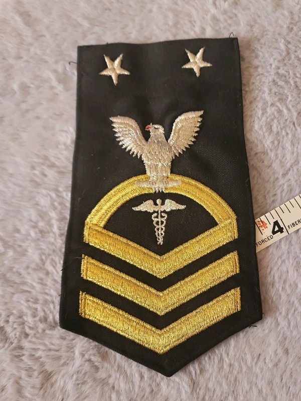 vintage USN Rate Hospital Corpsman Chief Officer dress uniform Patch D23