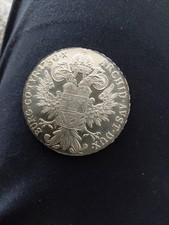 1780 Maria Theresa Thaler Restrike Silver 28 Grams 833.3 Fine Silver Coin