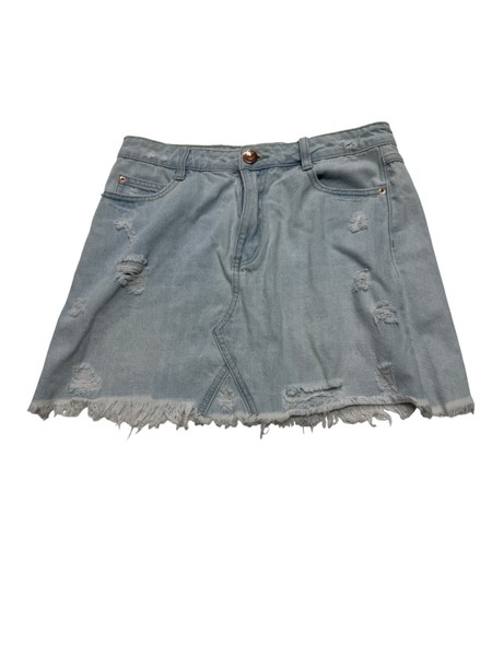 Used Denim Womens Size 10 Blue Jean Skirt Good Condition