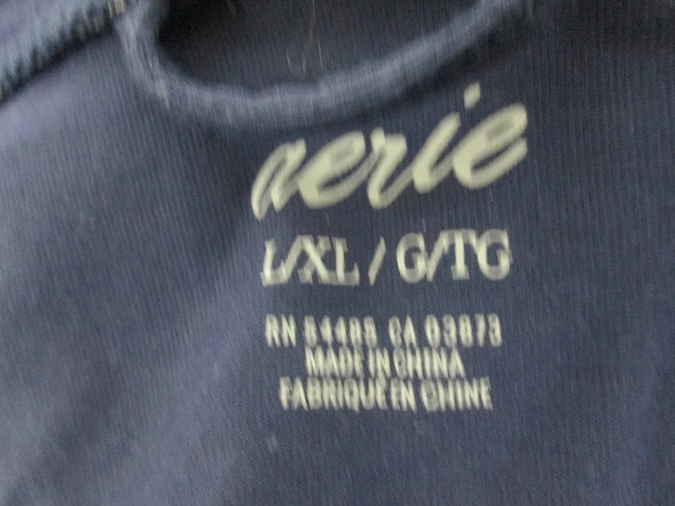 Cinturón de mujer Aerie Robe Kimono envolvente talla L/XL tejido azul oscuro Foto 4 de 4