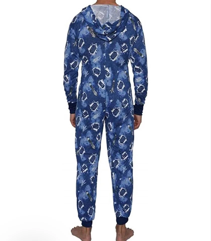Doctor Who Tardis Galaxy Destornillador Adulto Una Pieza Con Capucha Pijama Juegos con disfraces L Foto 3 de 4