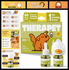 Dog Calming Diffuser Kit - Pheromone Therapy for Stress, Anxiety, Barking Chew