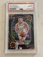 2024 Panini Select Devin Booker Black Finite 1/1 #210 Courtside PSA 10 GEM MINT
