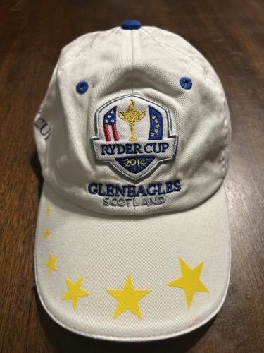 Ryder Cup 2014 Gleneagles Scotland Level4 White Hat Cap Adjustable - Picture 1 of 6