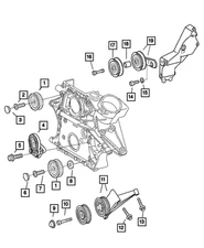 Genuine Mopar Idler Pulley Bracket 68066179AA