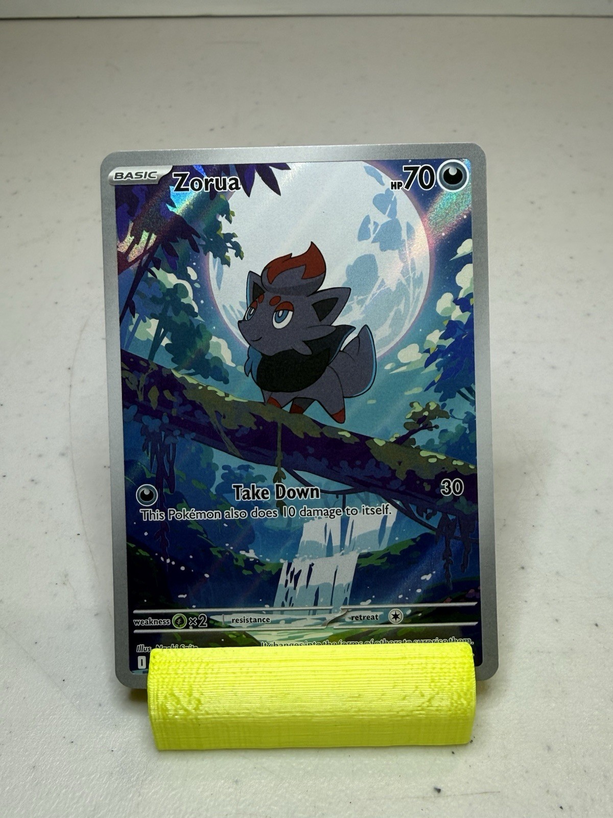 Pokemon TCG Zorua 142/086 Illustration Rare SV: White Flare NM