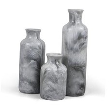 Resin 3 Piece Vase Set, Farmhouse Decor, Home Decorative Vase, Vases for Gray