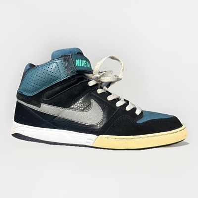 Nike SB Zoom Mogan Mid 2 Shoes Mens Size 9 Black Gray Blue Skate