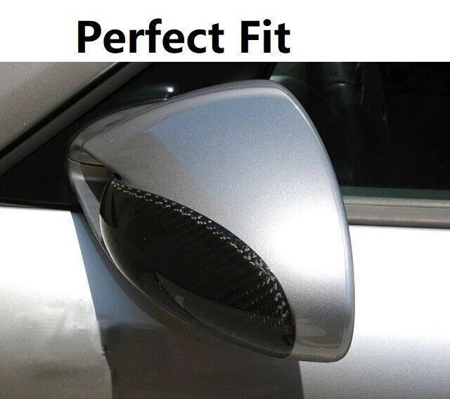 Tapa de cubierta de espejo retrovisor de fibra de carbono real adicional para Porsche 997 911 987 2005-2011 Foto 2 de 4