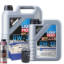 Motoröl 0W30 LIQUI MOLY Special Tec V 6L+MAHLE Ölfilter +Ölschlammspülung