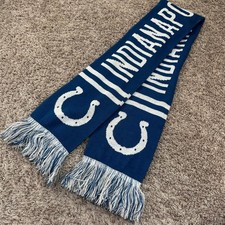 Indianapolis Colts Scarf NFL Football Team Knit Winter Fan Apparel Accessory