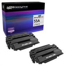 SPEEDYINKS Compatible Replacement for HP 55A CE255A Toner Cartridge 2PK