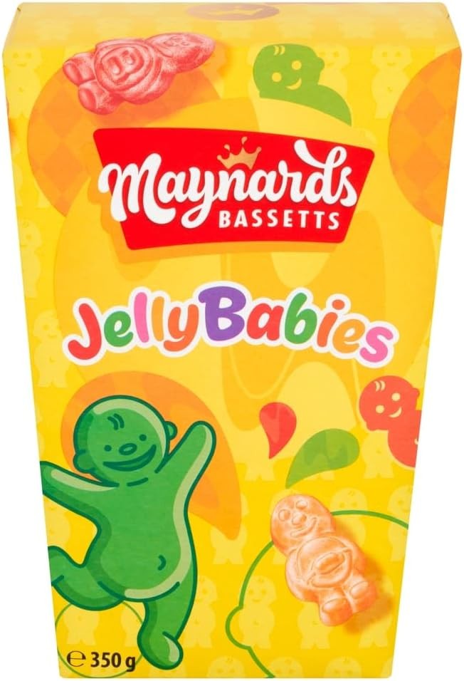 Maynards Bassetts Jelly Babies Sweets, Soft Fruity Jelly Candies, 350 g Sharing