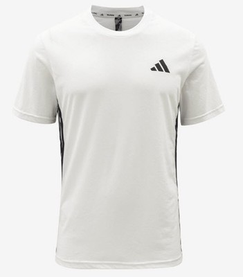 Adidas Men Train ESS FT 3S Shirts Run White T-Shirt Casual Tee GYM Jersey JD0171