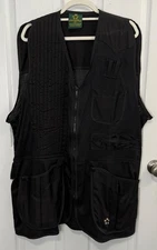 Chimere Shooting Vest Sportsman Jacket Black Utility Pockets Skeet Size XL