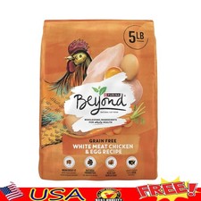 Grain Free Dry Cat Food Chicken Egg High Protein Probiotics Kibble 5 lb New 5.51 per pound