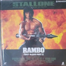 Rambo First Blood Part II Sylvester Stallone Japan Laserdisc LD Obi PILF-0009