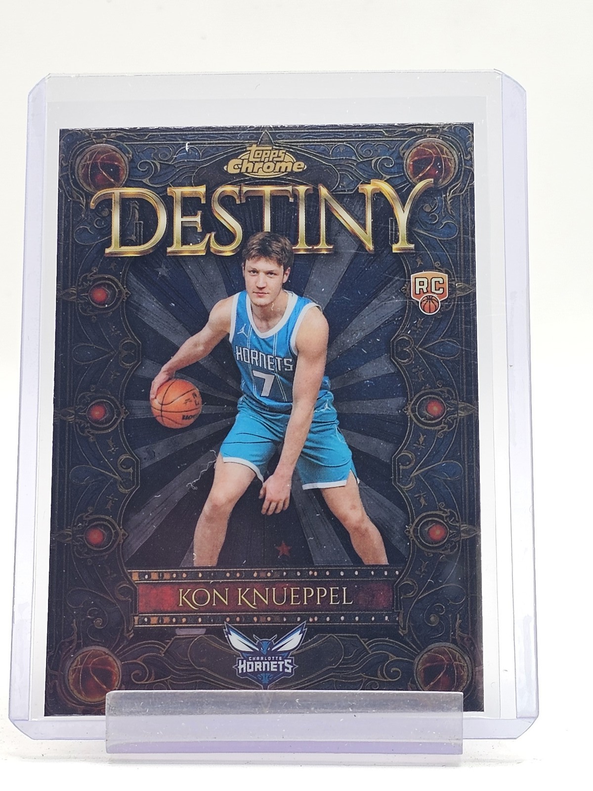 KON KNUEPPEL 2025-26 TOPPS CHROME DESTINY ROOKIE #D-4 HORNETS Q2264