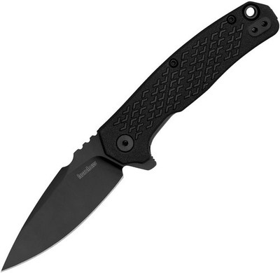 Kershaw Conduit Linerlock A/O Black Folding Knife 3in