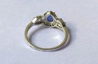 Blue And Clear Tear Drop Stone Starry sky Fragrant jewels ring Size 9 Pre-owned  — photo 4