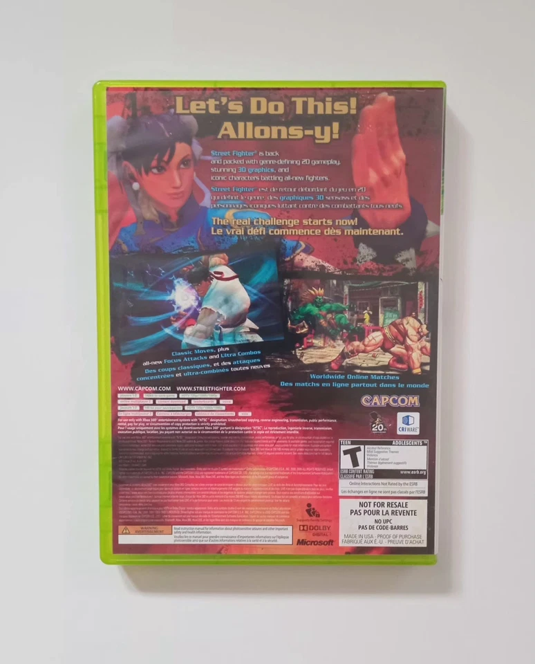 Street Fighter IV (Microsoft Xbox 360, 2009) CIB - Image 3 of 3