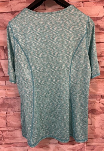 Land's End Green Short Sleeved Athletic Top. Size: 1X. - Picture 4 of 10