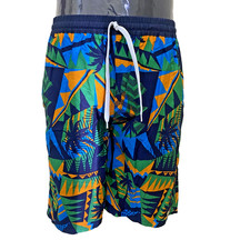 King Chabaa Vintage Green Board Shorts Four T-Group Made in Thailand - Palm Tree