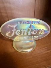 Fenton French Opalescent Art Glass Logo Dealer Display Sign