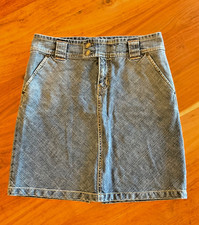 Vintage Y2K Mini Gap Jean Skirt Size 8 Cotton Blend Preppy