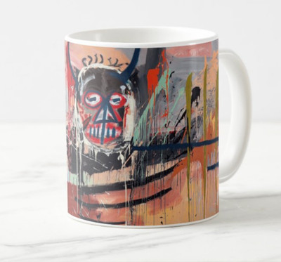 PERSONALISIERTE TASSE MUG TRIBUTE BASQUIAT - STREET ART - 1