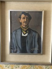 Autoritratto Ottorino Garosio - olio su tela - formato 29 x 39 cm