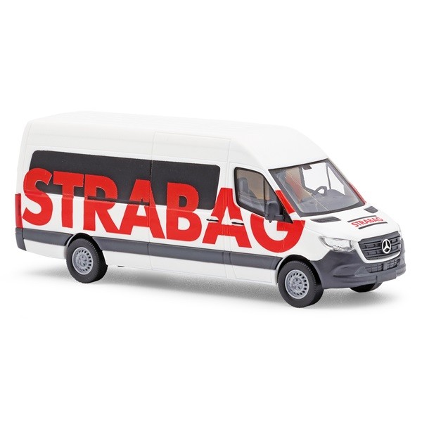 Busch 52632 - H0 - MB Sprinter Bus Strabag - New
