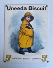 Uneeda Biscuit National Company Nabisco Ande Rooney Vintage Porcelain Sign 12x9