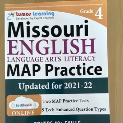 Lumos Learning Missouri Grade 4 ELA MAP Practice Guide + Online Access