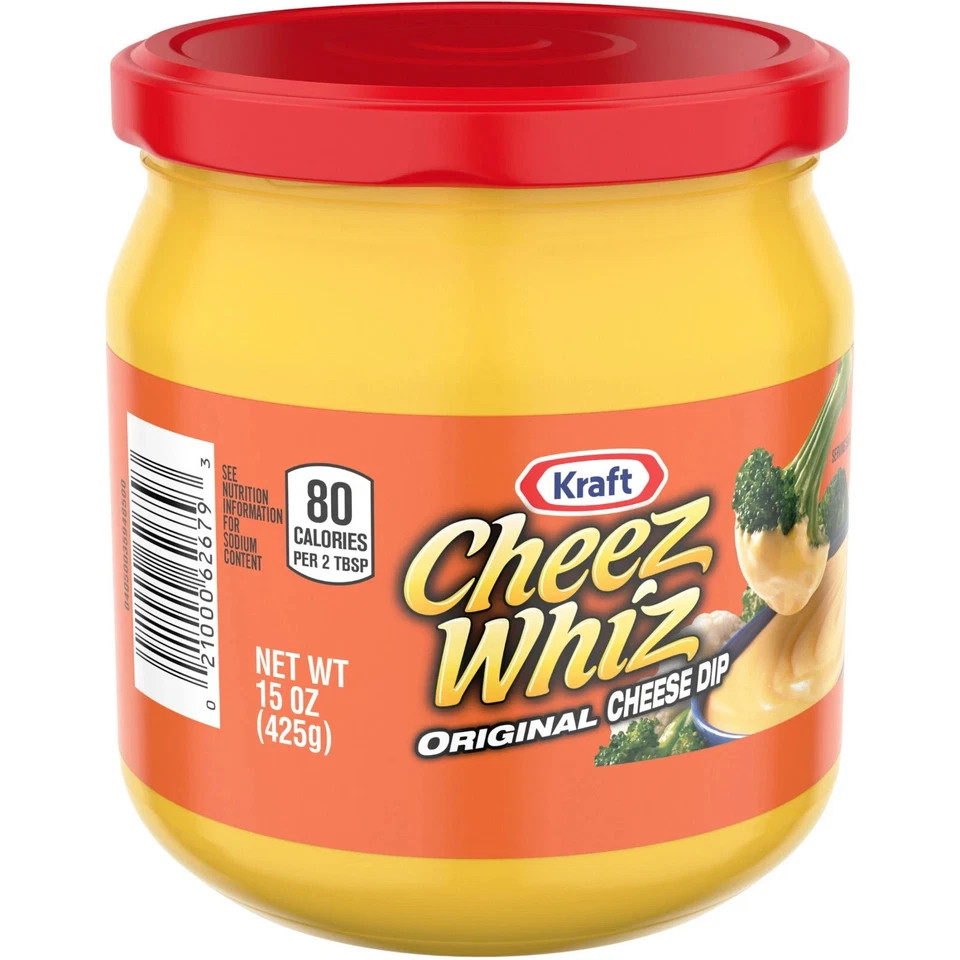 Cheez Whiz Original Cheese Dip, original flavor, 15 oz Jar - FREE SHIPPING - Image 2 of 4