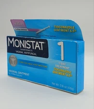 Monistat 1-Day Vaginal Antifundal Treatment Prefilled Ointment Exp 08/2026