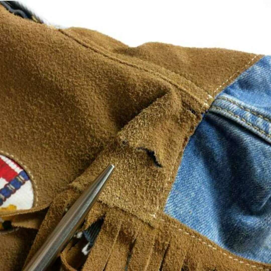 Dsquared DSQUARED2 22AW Leather Patch Fringe Deni… - image 8