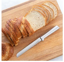 Rada Cutlery 6" Bread Knife (R136), Stainless Steel Hollow Ground Serrated Blade