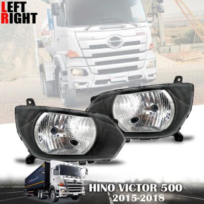 Clear Lens Head Light Front Lamp LH RH Fit Hino Victor 500 FG FL