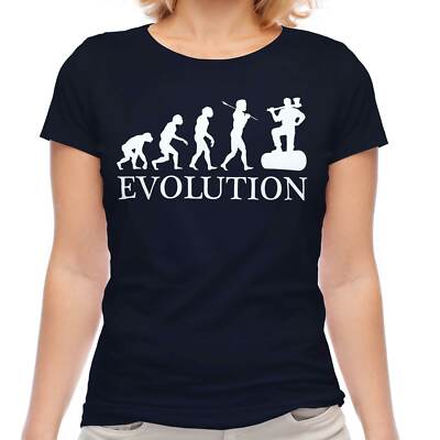 LUMBERJACK EVOLUTION DAMEN T-SHIRT TEE TOP GESCHENK AXT WOOD CHOPPER