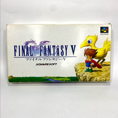 Final Fantasy 5 V w/box Nintendo Super Famicom SFC Operation has been checked
