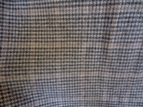 VINTAGE RALPH LAUREN HOUNDSTOOTH BLUE LABEL BLANKET 60 X 70" FRINGED TRIM - Picture 3 of 3