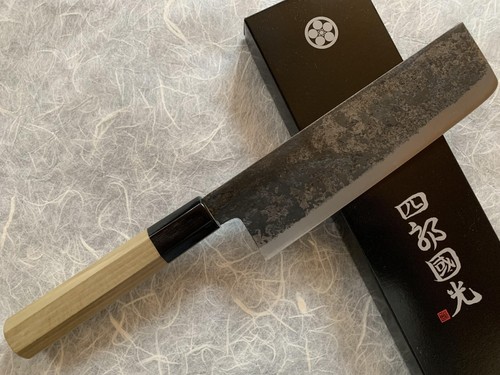 Shiro Kunimitsu Nakiri Messer 165mm Special White #1 Stahl von Katana Swordsmith - Bild 8 von 8