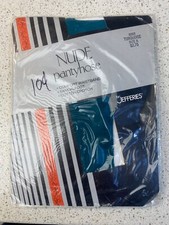 Vintage Pantyhose Jefferies Comfort Waistband Color Turquoise Size A New NOS
