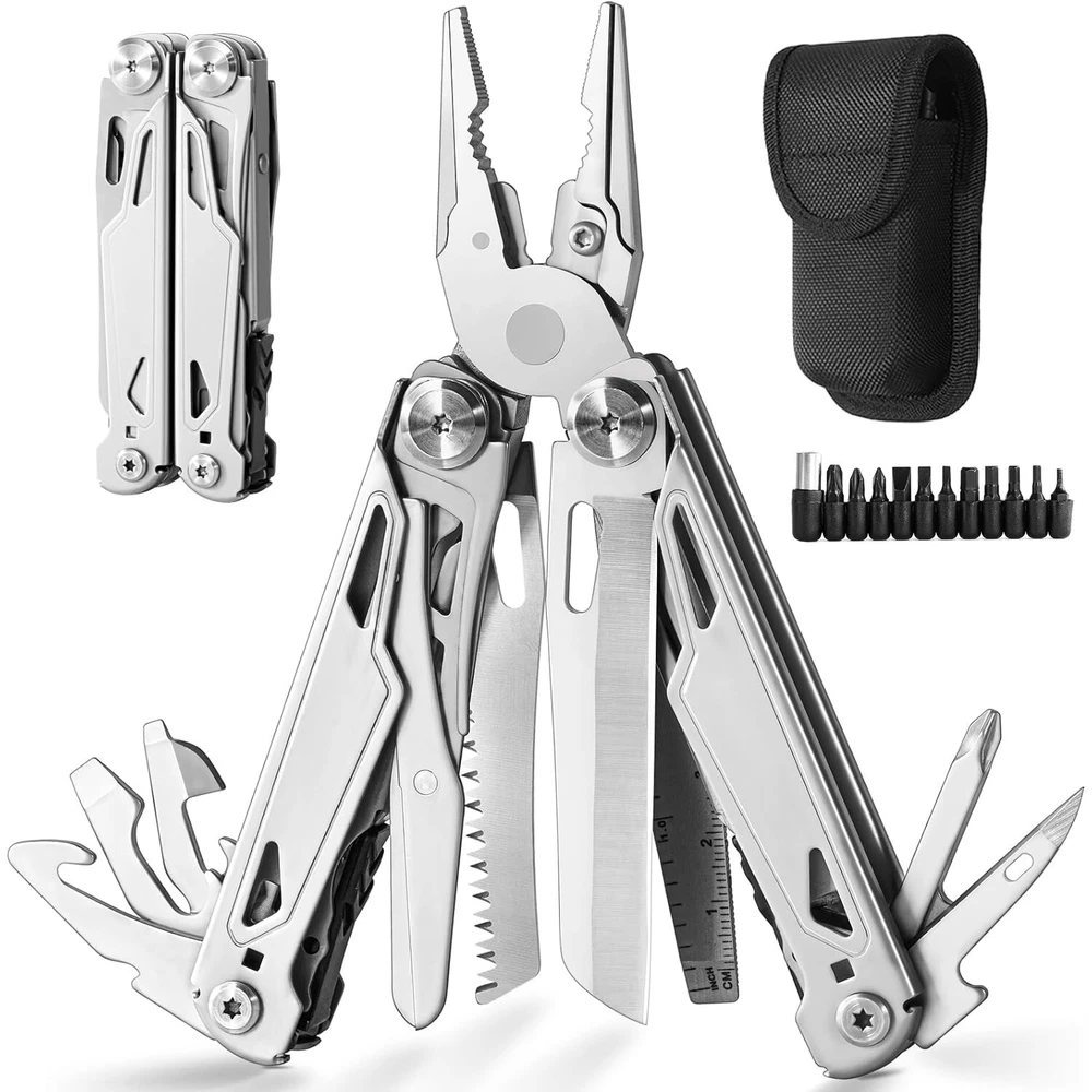 Multi Tool Pliers 16-in-1 Knife Saw Screwdriver Scissors For DIY,Home, Outdoors