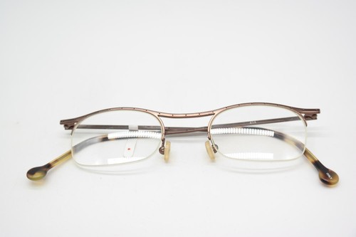 Vintage Brille L.A. Eyeworks SAX 414 Bronze Halbrand Brillengestell eyeglasses - Picture 6 of 6