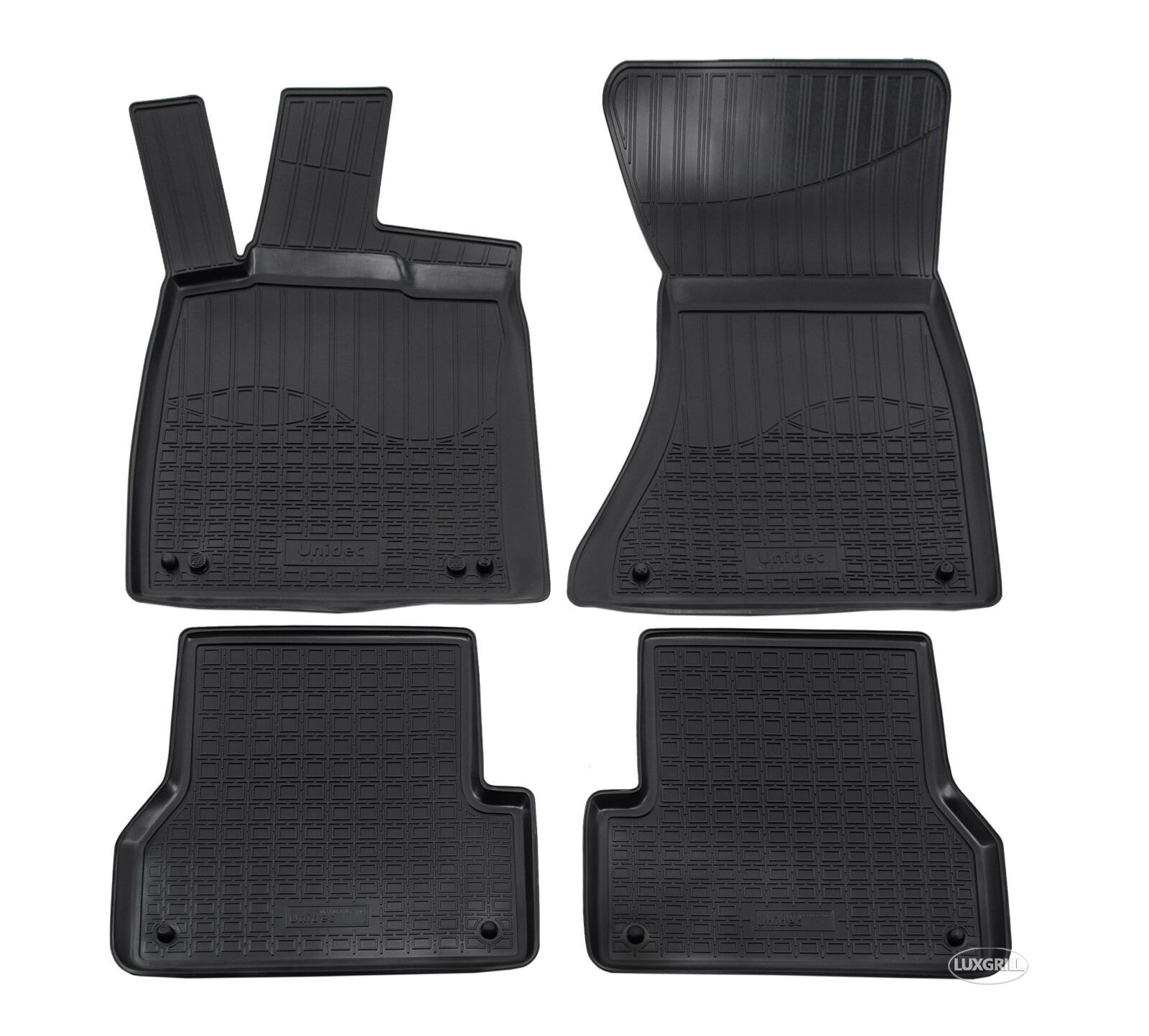 Tapis de sol caoutchouc Audi A6 C7 haut de gamme finition 3D noire