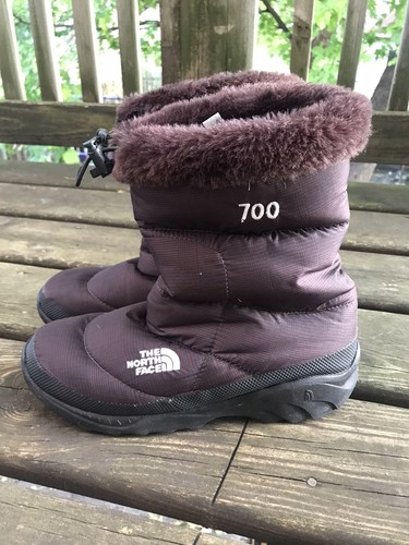 North Face Nylon Plum Winter Snow Boots Size 10 - Picture 3 of 7