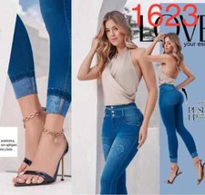 JEANS COLOMBIANOS F1623 Authentic Colombian Push Up Jeans, Jean Levanta cola
